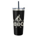 24 Oz. Full Laser Colma Stainless Steel Tumbler