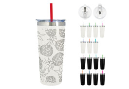 24 Oz. Full Laser Colma Basics Stainless Steel Tumbler 24 Oz. Full Laser Colma Basics Stainless Steel Tumbler