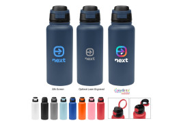 32 Oz. Pop Sip Recycled Stainless Steel Bottle