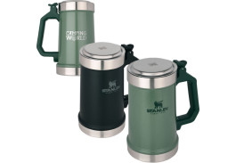 24 Oz. Stanley Stainless Steel Bottle Opener Beer Stein 24 Oz. Stanley Stainless Steel Bottle Opener Beer Stein